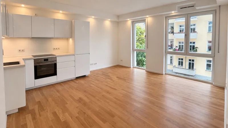 Erstbezug in Prenzlauer Berg: Helle 3 Zimmer mit Balkon, Einbauküche und Aufzug, Barrierefrei — photo 1